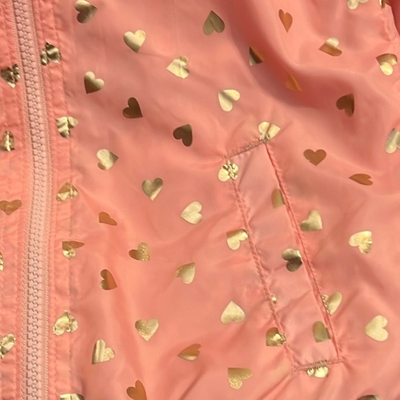 Victory Heart Pink Hooded Jacket with Gold Heart Details - Picture 10 of 12